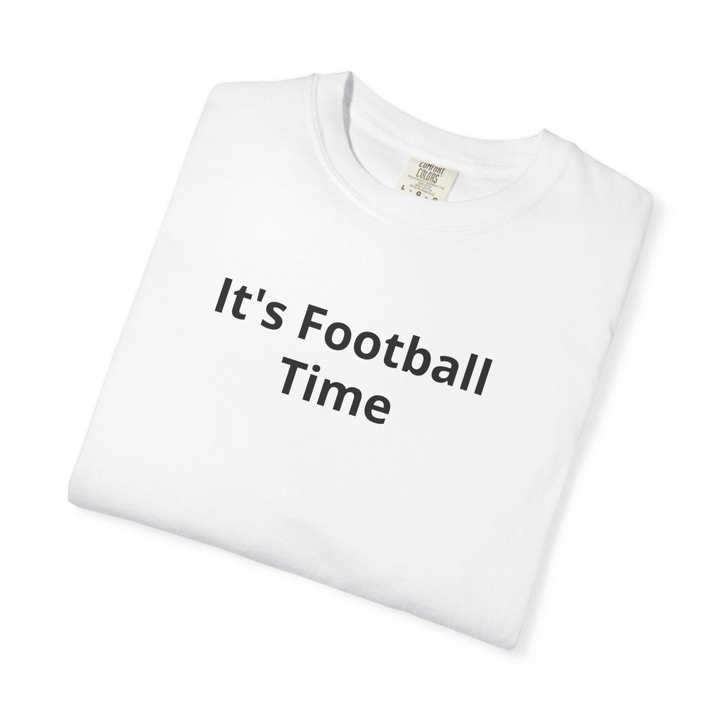 Football Time T‑Shirt — 'It's Football Time' Graphic Tee with Game Day Elephant Back Print